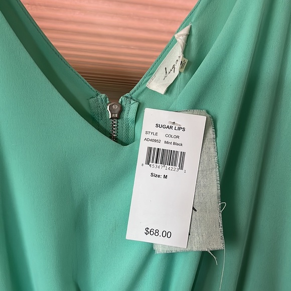 Sugar Lips Mint dress with black - Picture 4 of 6